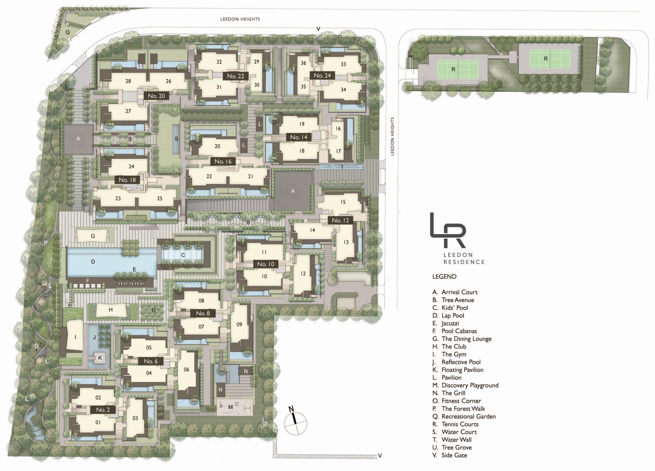 Leedon Residence Site Plan